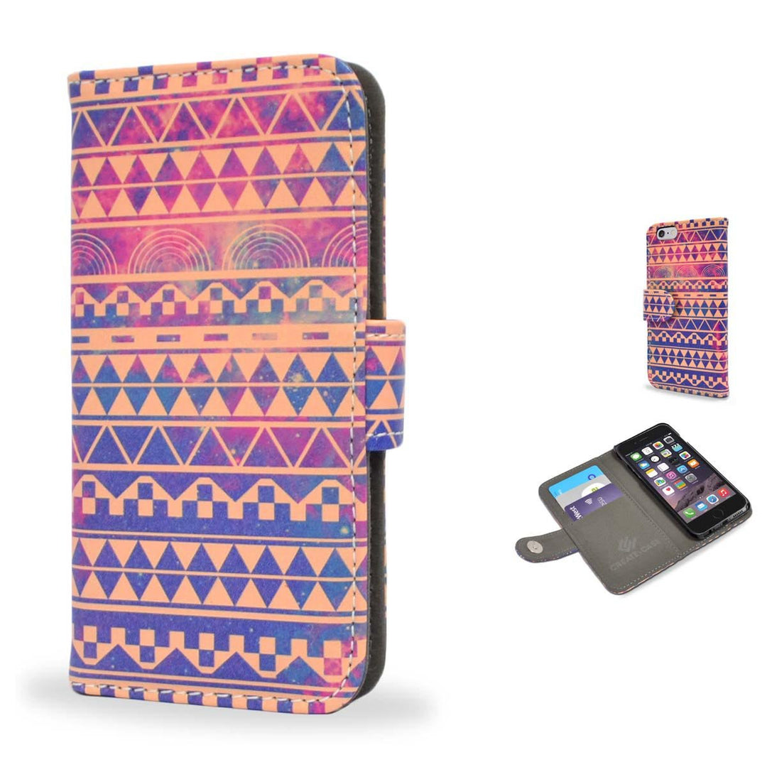 Create And Case Iphone 5 And 5s/SE Substitution Patterned Wallet Case - Mobile Madhouse