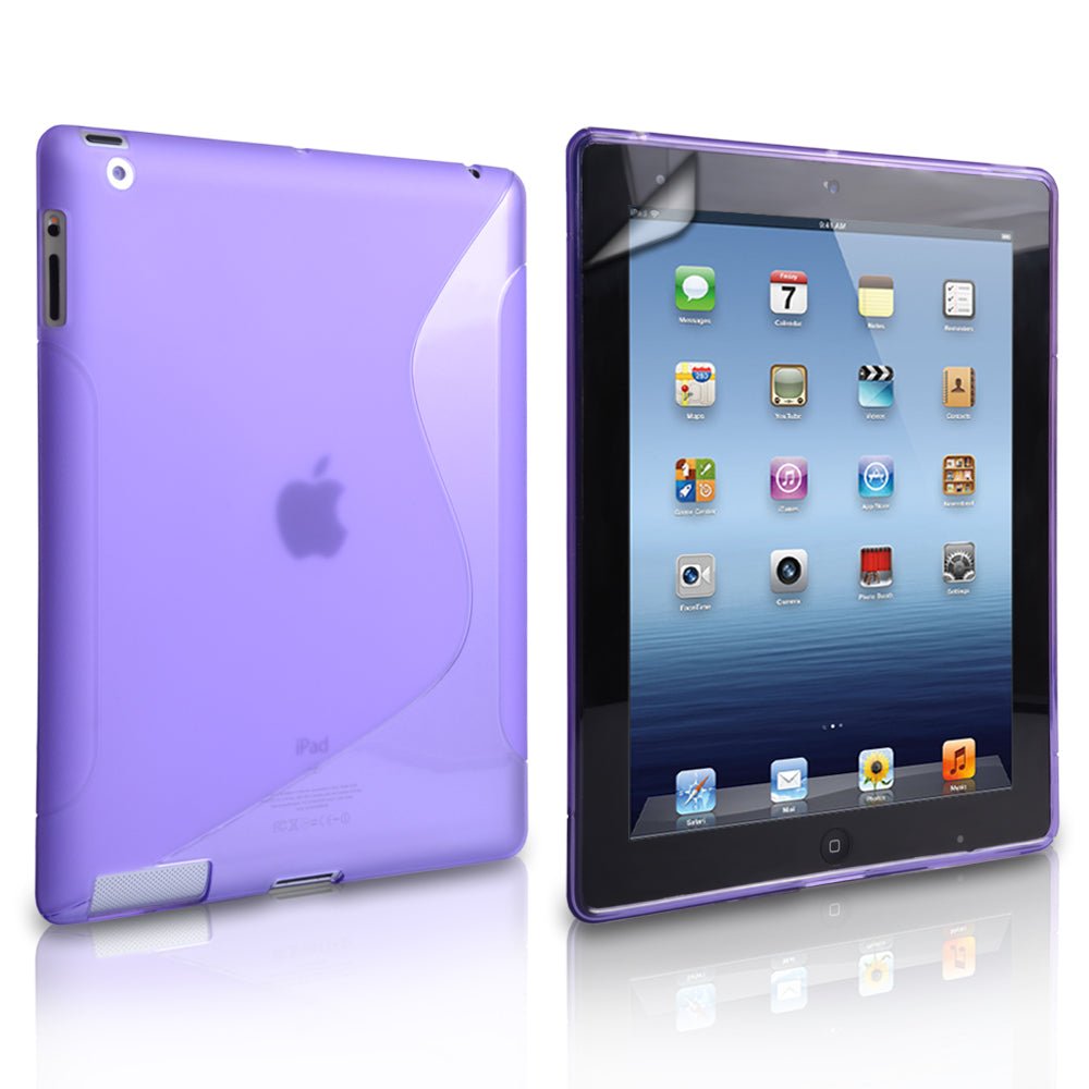 iPad Mini 2, 3 S - Line Gel Case - Purple - Mobile Madhouse