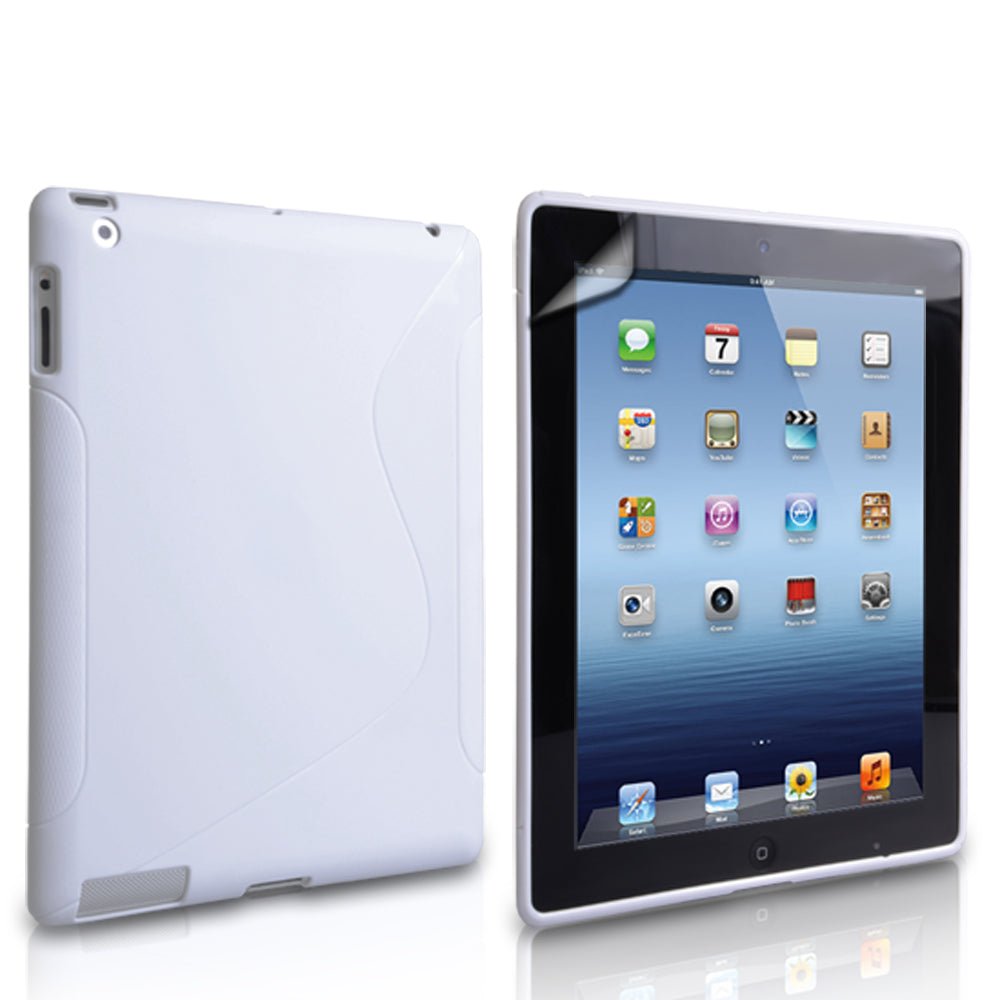 iPad Mini 2, 3 S - Line Gel Case - White - Mobile Madhouse
