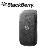 Blackberry Q10 Official Black Real Leather Pocket Case 