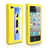 Yousave Accessories Iphone 4 And 4s Cassette Gel Case  - Yellow