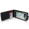 Yousave Accessories Iphone 4 And 4s Leather-Effect Flip Wallet Case - Black