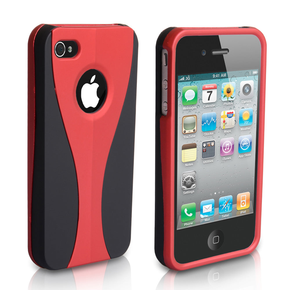 YouSave Accessories iPhone 4 / 4S Dual Hard Case - Red