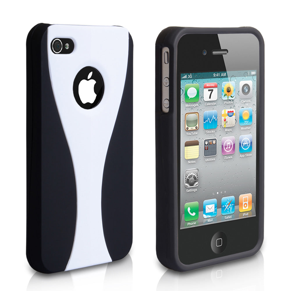 YouSave Accessories iPhone 4 / 4S Dual Hard Case - White