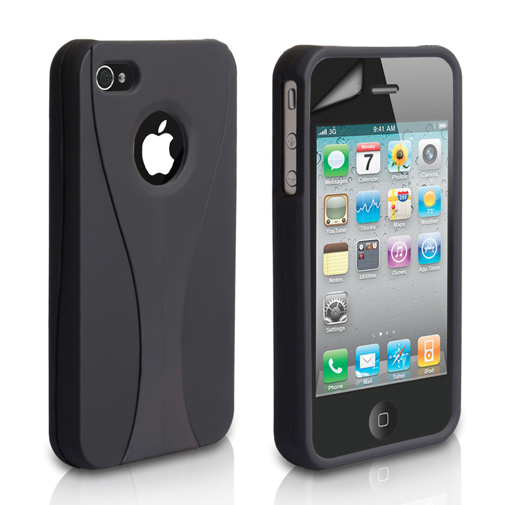 YouSave Accessories iPhone 4 / 4S Dual Hard Case - Black