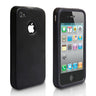 Yousave Accessories Iphone 4 And 4s Hard Aluminium Gel Case - Black