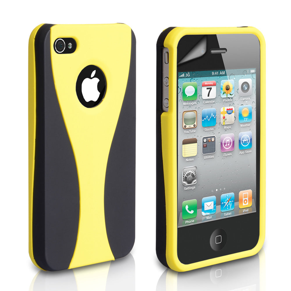 YouSave Accessories iPhone 4 / 4S Dual Hard Case - Yellow