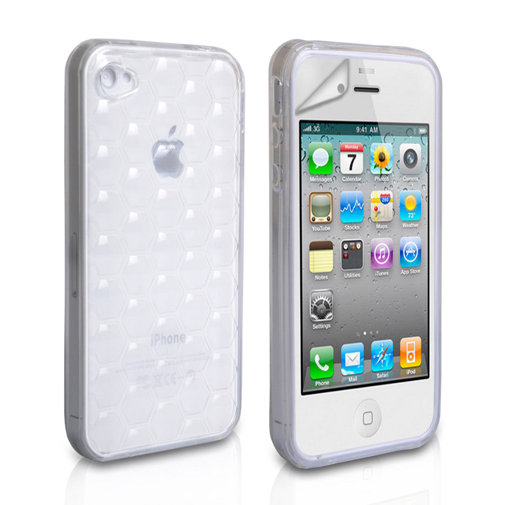 YouSave Accessories iPhone 4 / 4S Gel Case - White / Translucent
