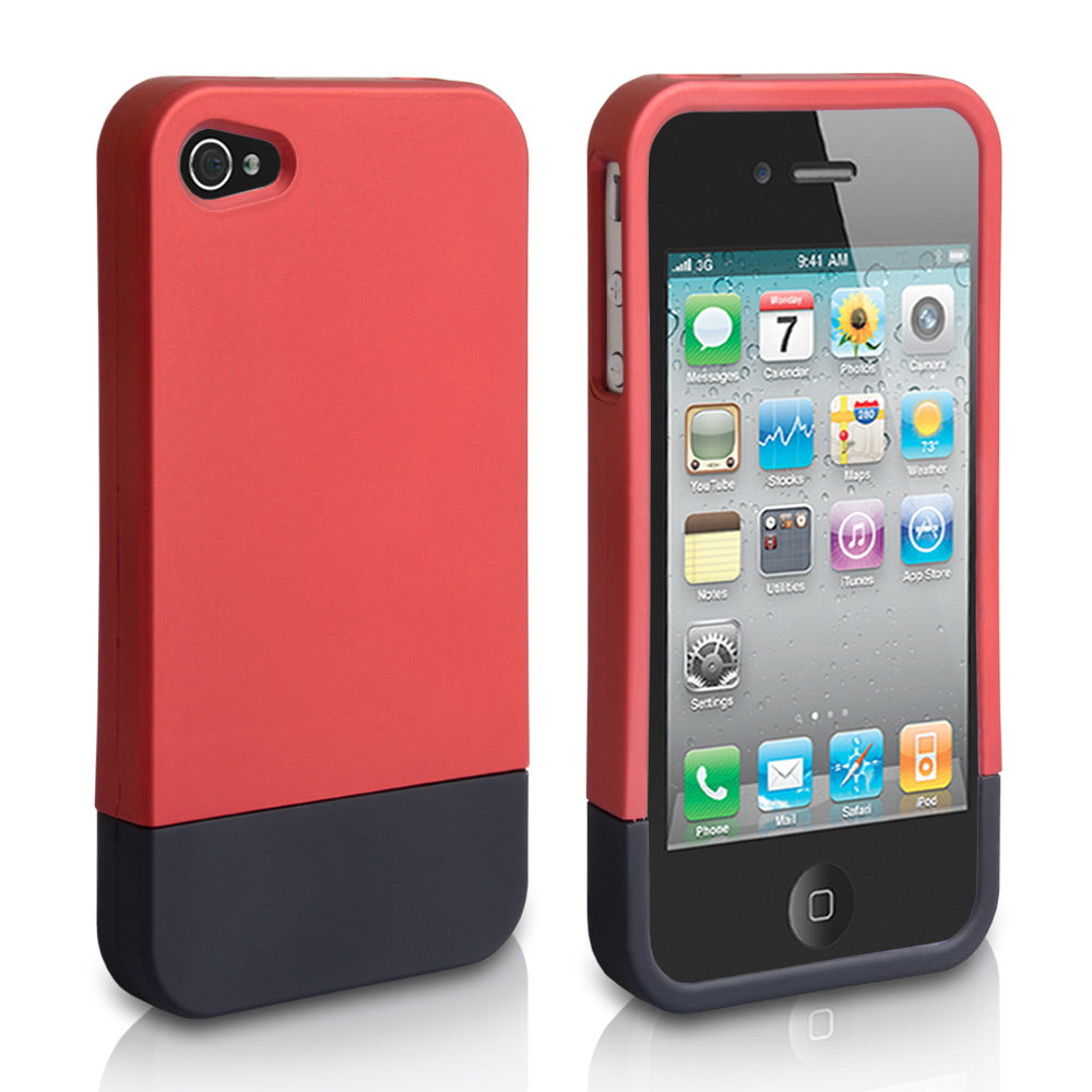 YouSave Accessories iPhone 4 / 4S Bumper Case - Red-Black