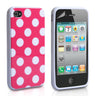 Yousave Accessories Iphone 4 And 4s Polka Dot Gel Case - Hot Pink