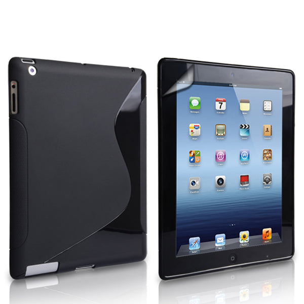 CaseFlex iPad 2 Black S Line Gel Case