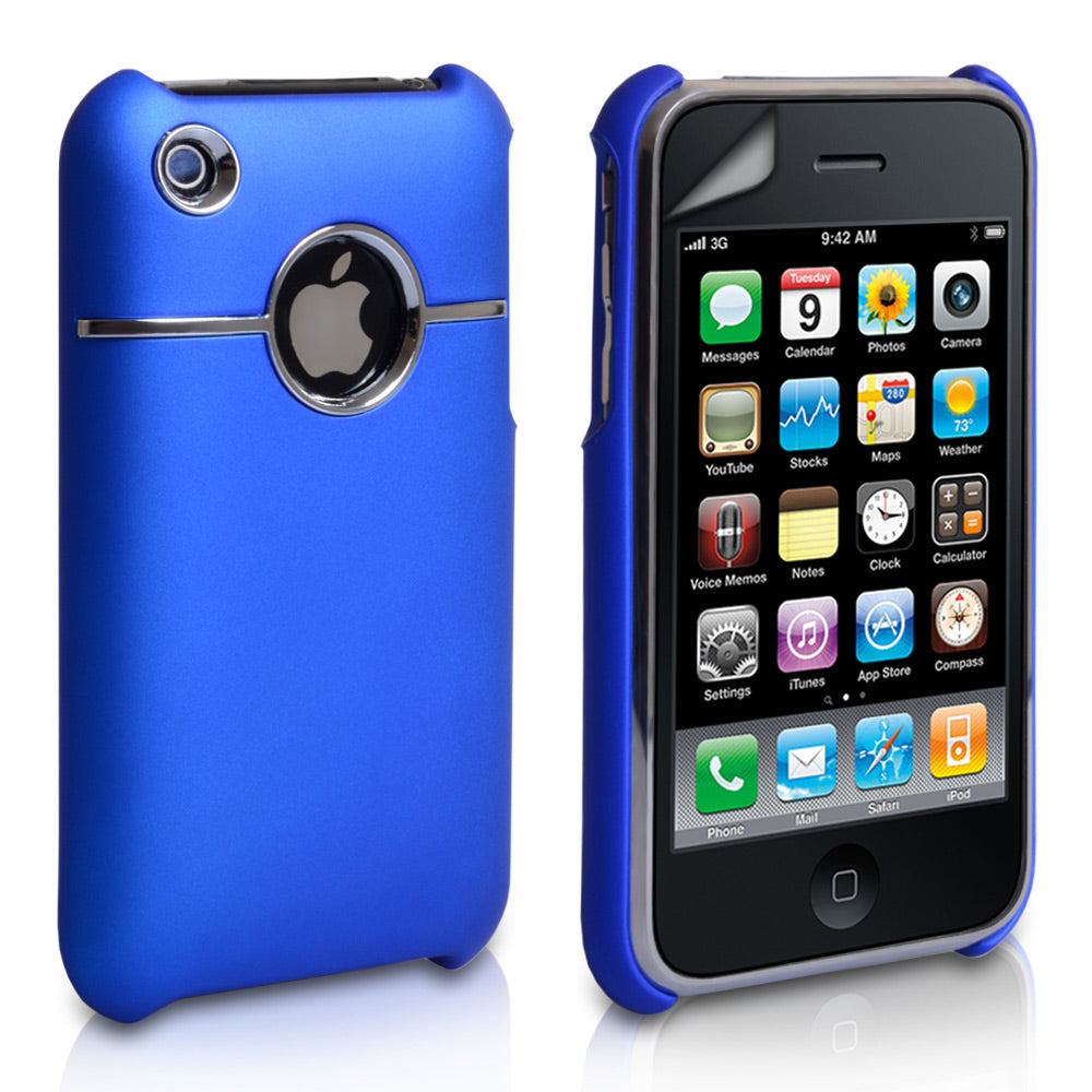 YouSave Accessories iPhone 3G / 3GS Hard Combo Case - Blue