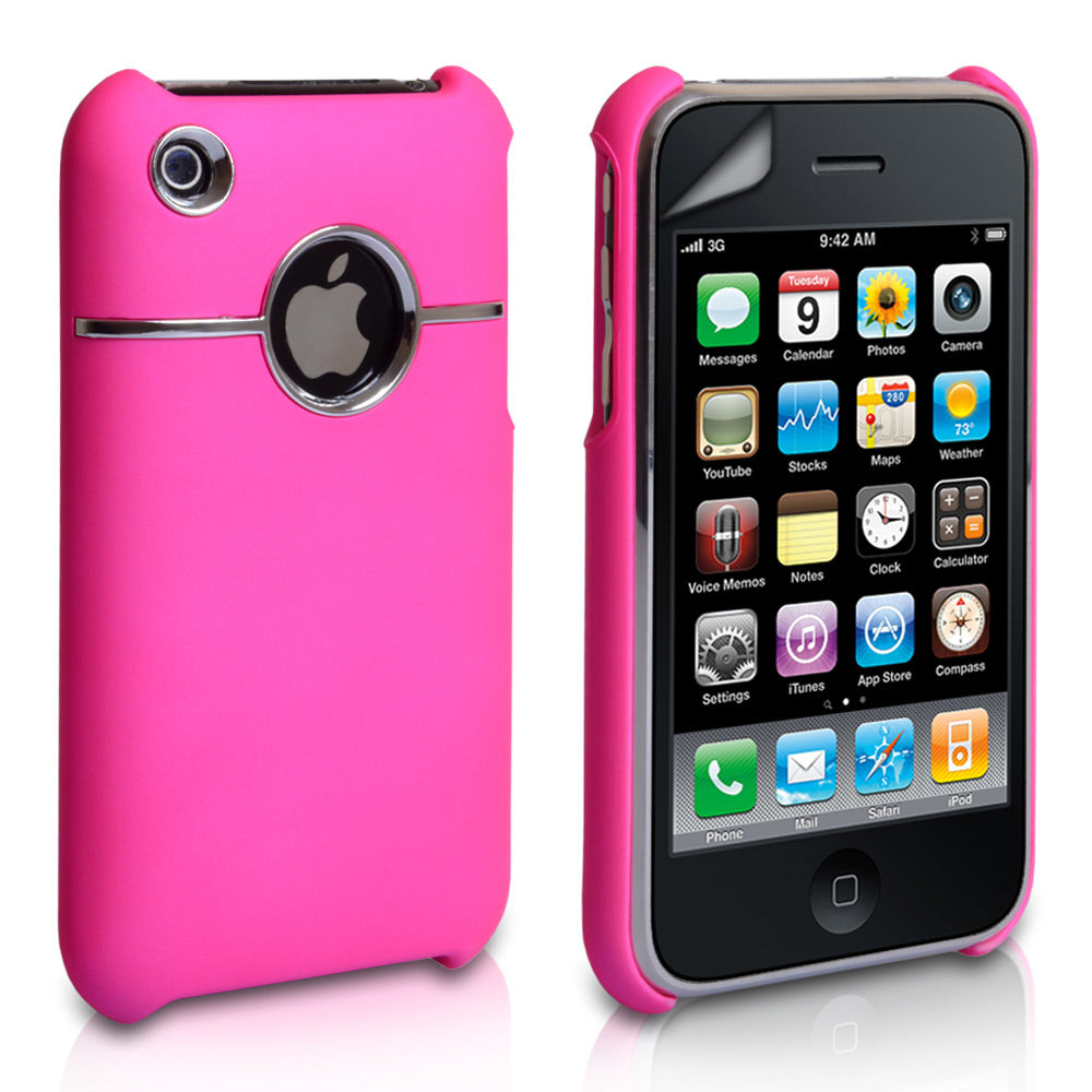 YouSave Accessories iPhone 3G / 3GS Hard Combo Case - Pink