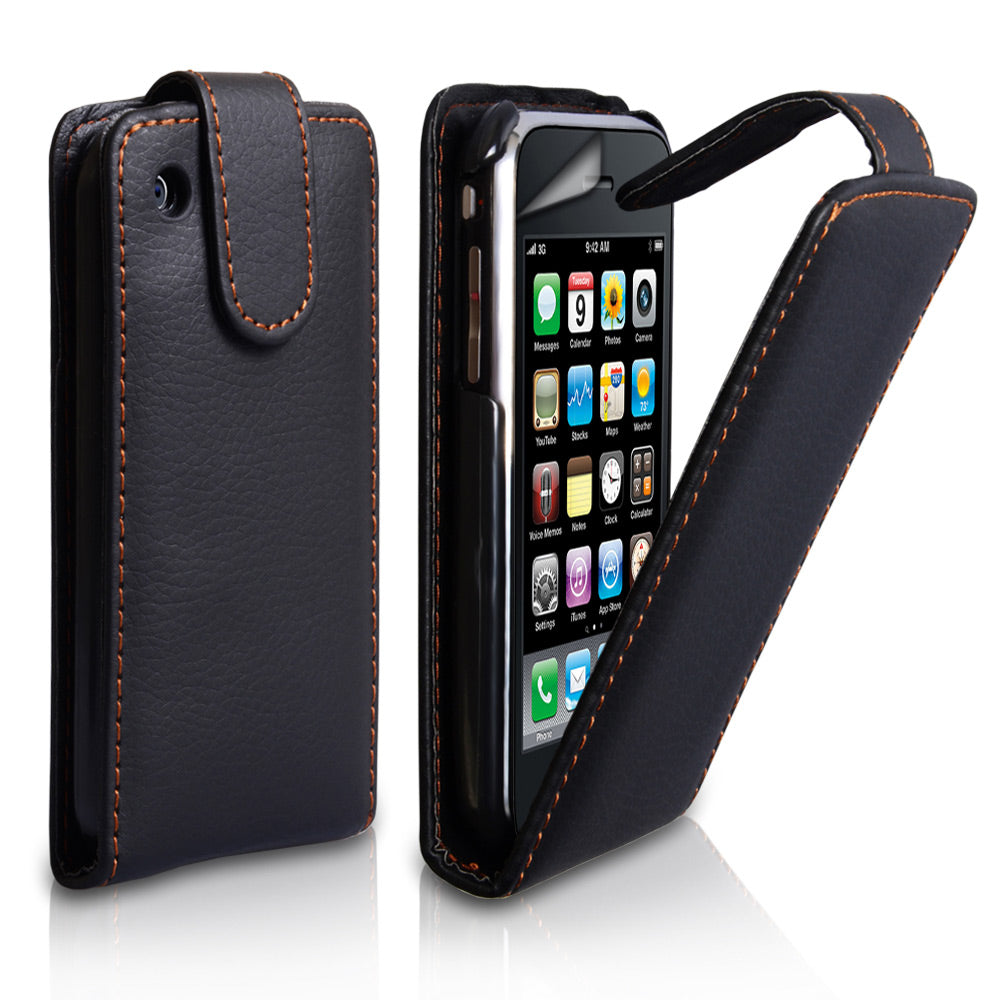 YouSave Accessories iPhone 3G / 3GS Leather Effect Flip Case - Black