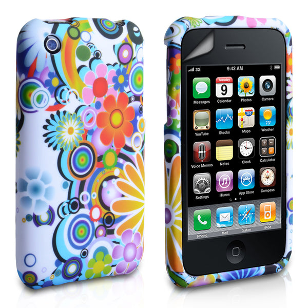 YouSave Accessories iPhone 3G / 3GS White Floral Gel Case