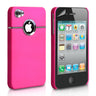 Yousave Accessories Iphone 4 And 4s Hard Combo Case - Pink-Chrome