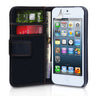 Yousave Accessories Iphone 5 And 5s Leather-Effect Wallet Case - Black