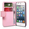 Yousave Accessories Iphone 5 And 5s Leather-Effect Wallet Case -  Baby Pink