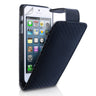 Yousave Accessories Iphone 5 And 5s Carbon Fibre Flip Case - Black