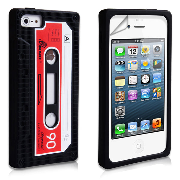 YouSave Accessories iPhone 5 / 5S Retro Cassette Case - Black