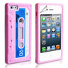 Yousave Accessories Iphone 5 / 5S Retro Cassette Case - Baby Pink