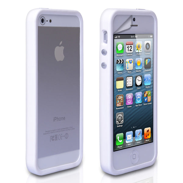 YouSave Accessories iPhone 5 / 5S White Bumper Case