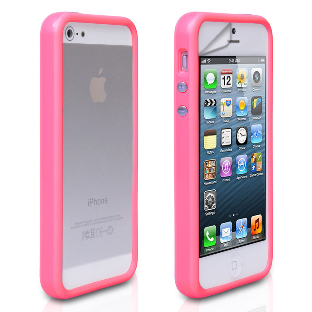 YouSave Accessories iPhone 5 / 5S Hot Pink Bumper Case 