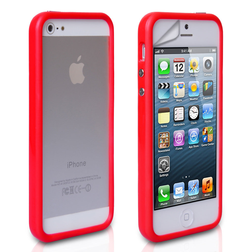 YouSave Accessories iPhone 5 / 5S Bumper Case - Red