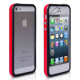 YouSave Accessories iPhone 5 / 5S Black-Red Bumper Case  