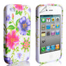 Yousave Accessories Iphone 4 And 4s Floral Gel Case - Pink-Purple