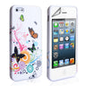 Yousave Accessories Iphone 5 And 5s Floral Swirl Butterfly Gel Case