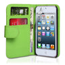 Yousave Accessories Ipod Touch 5G Leather-Effect Wallet Case - Green