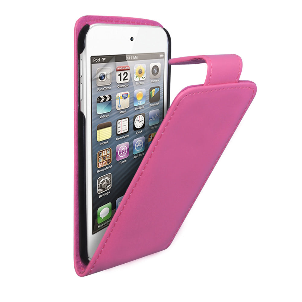 YouSave Accessories iPod Touch 5G Hot Pink Leather Effect Flip Case 