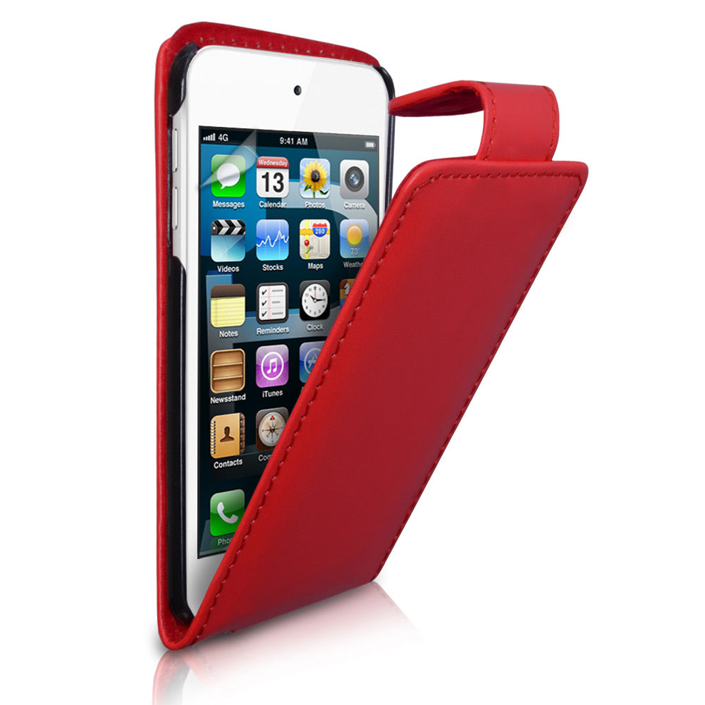 YouSave Accessories iPod Touch 5G Red Leather Effect Flip Case