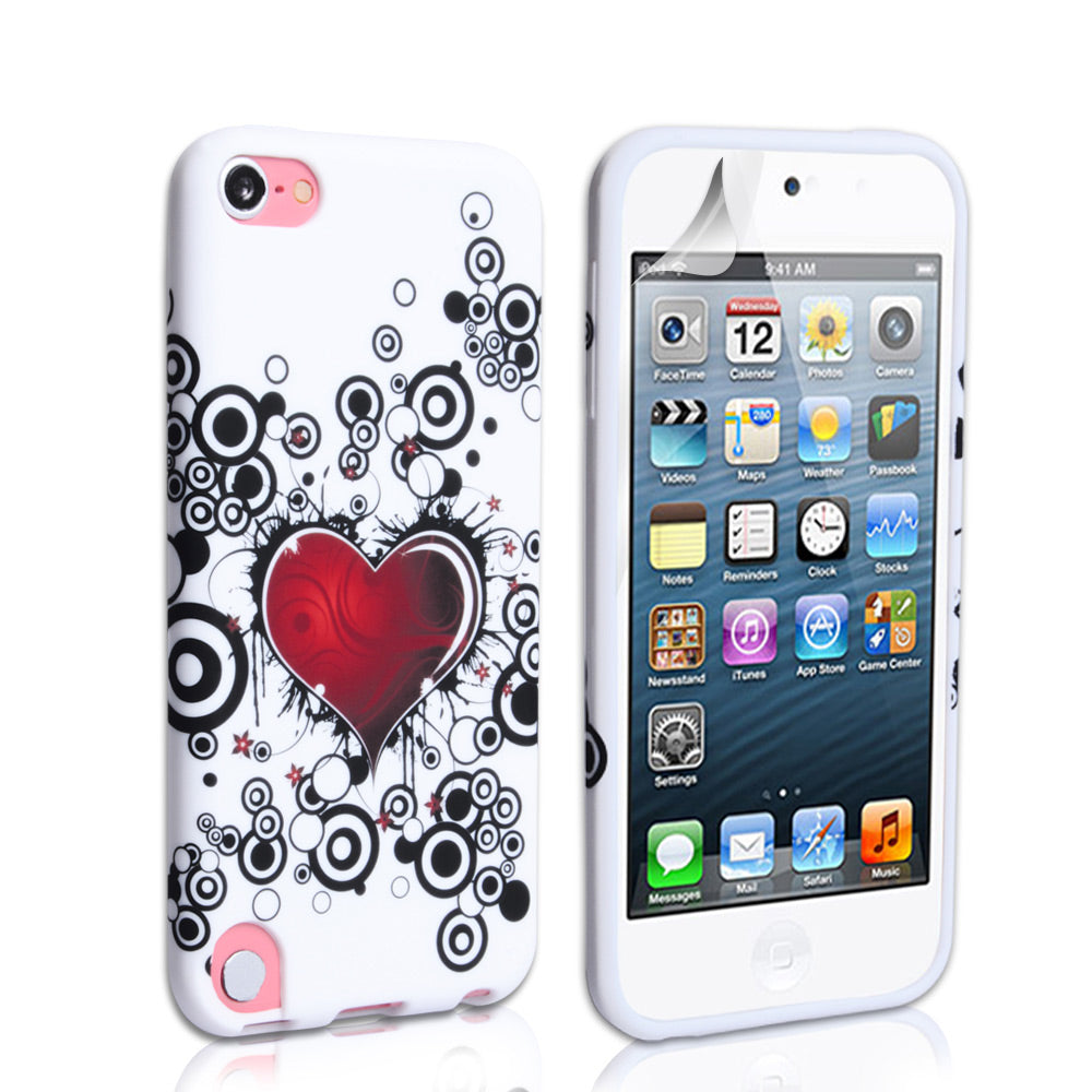 YouSave Accessories iPod Touch 5G Red Heart Gel Case