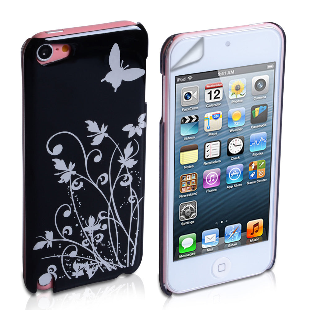 YouSave Accessories iPod Touch 5G Black Butterfly IMD Hard Case 