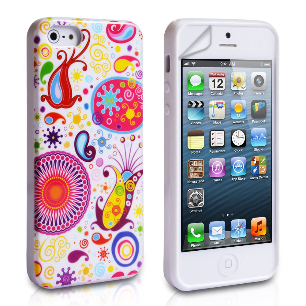 YouSave Accessories iPhone 5-5S White Jellyfish Gel Case