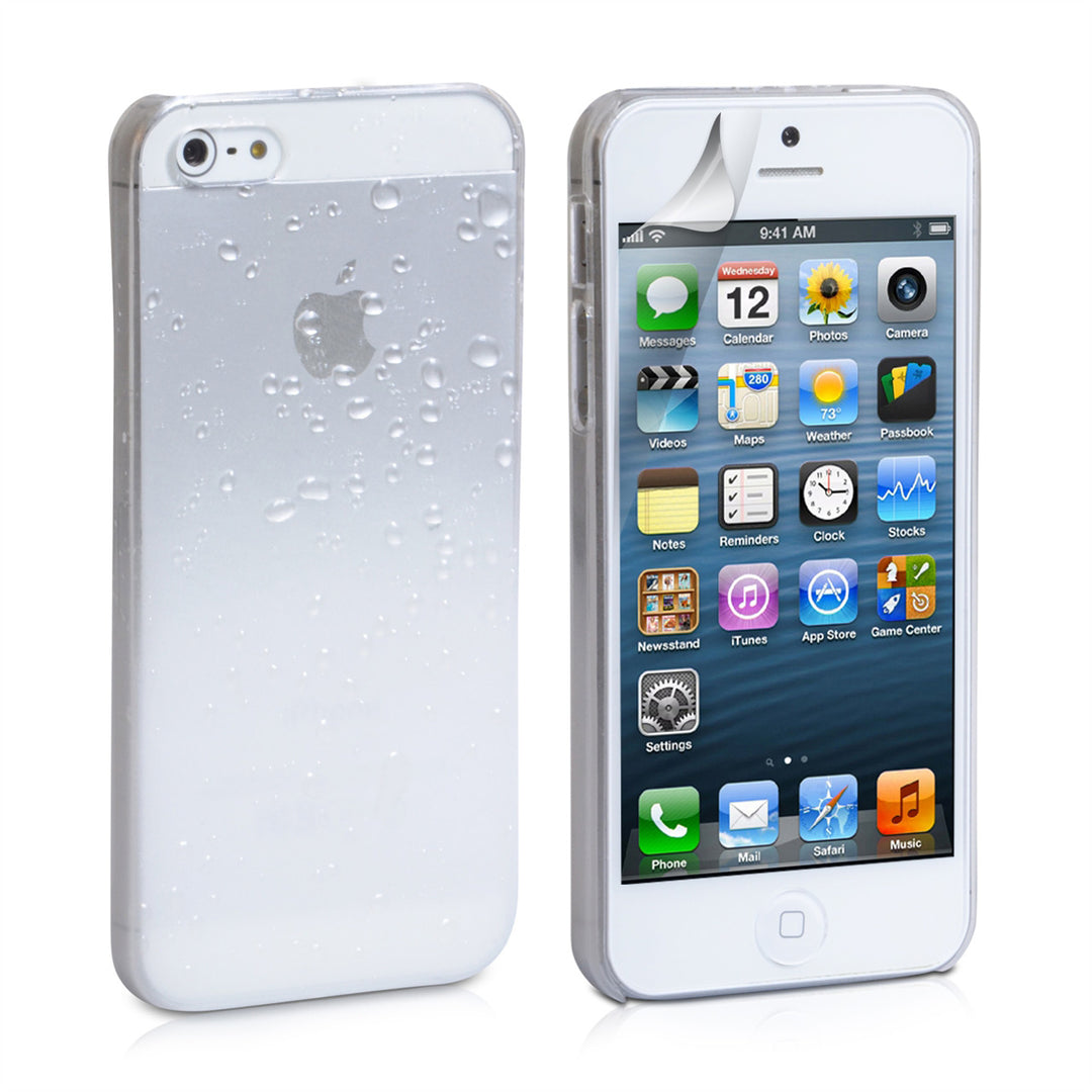 YouSave Accessories iPhone 5 / 5S White Raindrop Hard Case