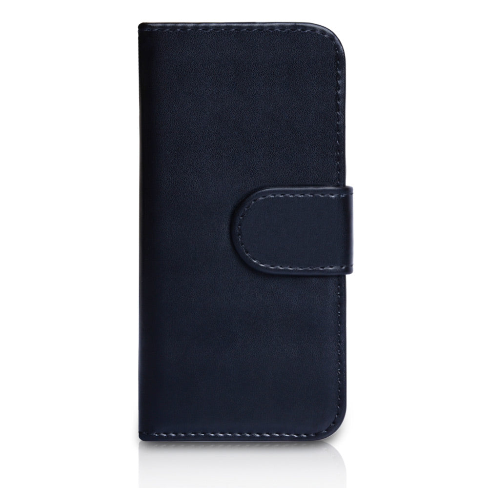 Caseflex iPhone 5 / 5S Real Leather Stand Wallet Case - Black