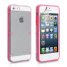 Yousave Accessories Iphone 5 / 5S Hard Hybrid Case - Pink-Clear
