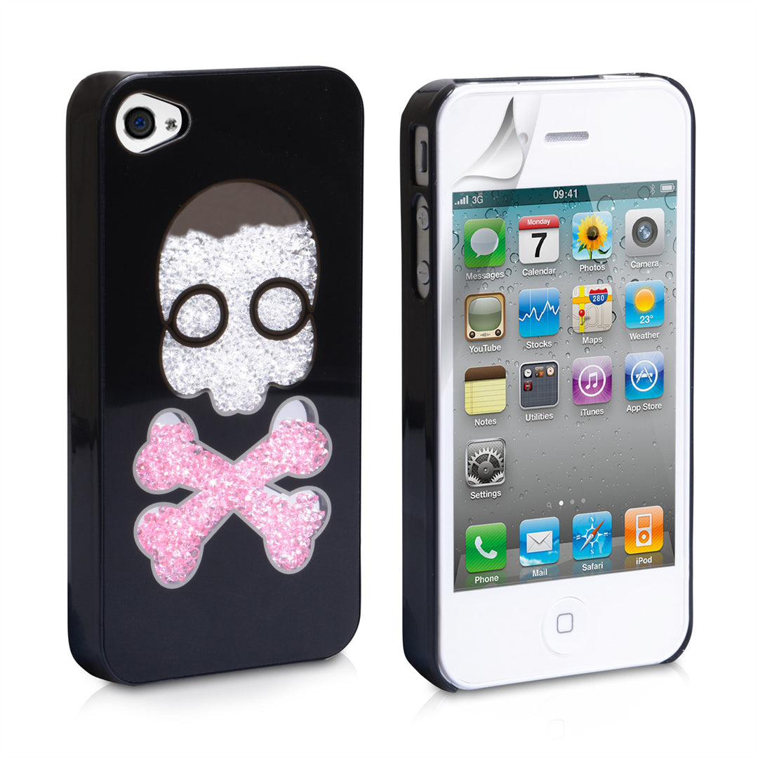 YouSave Accessories iPhone 4 / 4S Skull Hard Case - Black