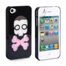 Yousave Accessories Iphone 4 And 4s Skull Hard Case - Black