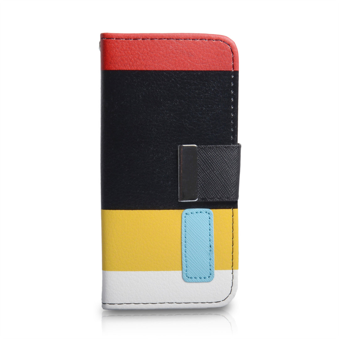 YouSave iPhone 5 / 5S Black Inner Leather Effect Wallet Stand Case