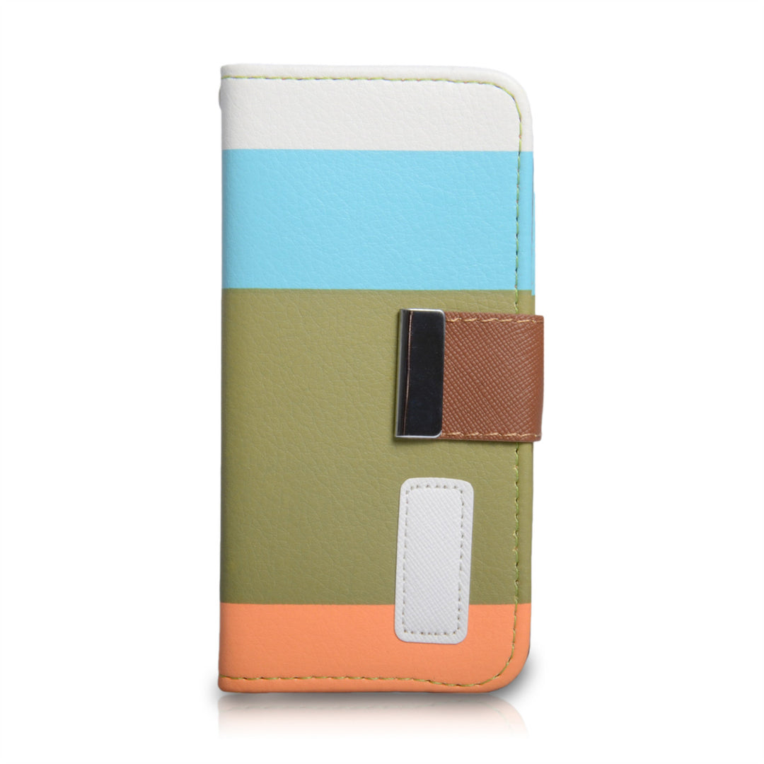 YouSave iPhone 5 / 5S Brown Inner Leather Effect Wallet Stand Case