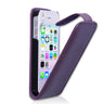 Yousave Accessories Iphone 4 And 4s Leather-Effect Flip Case - Purple