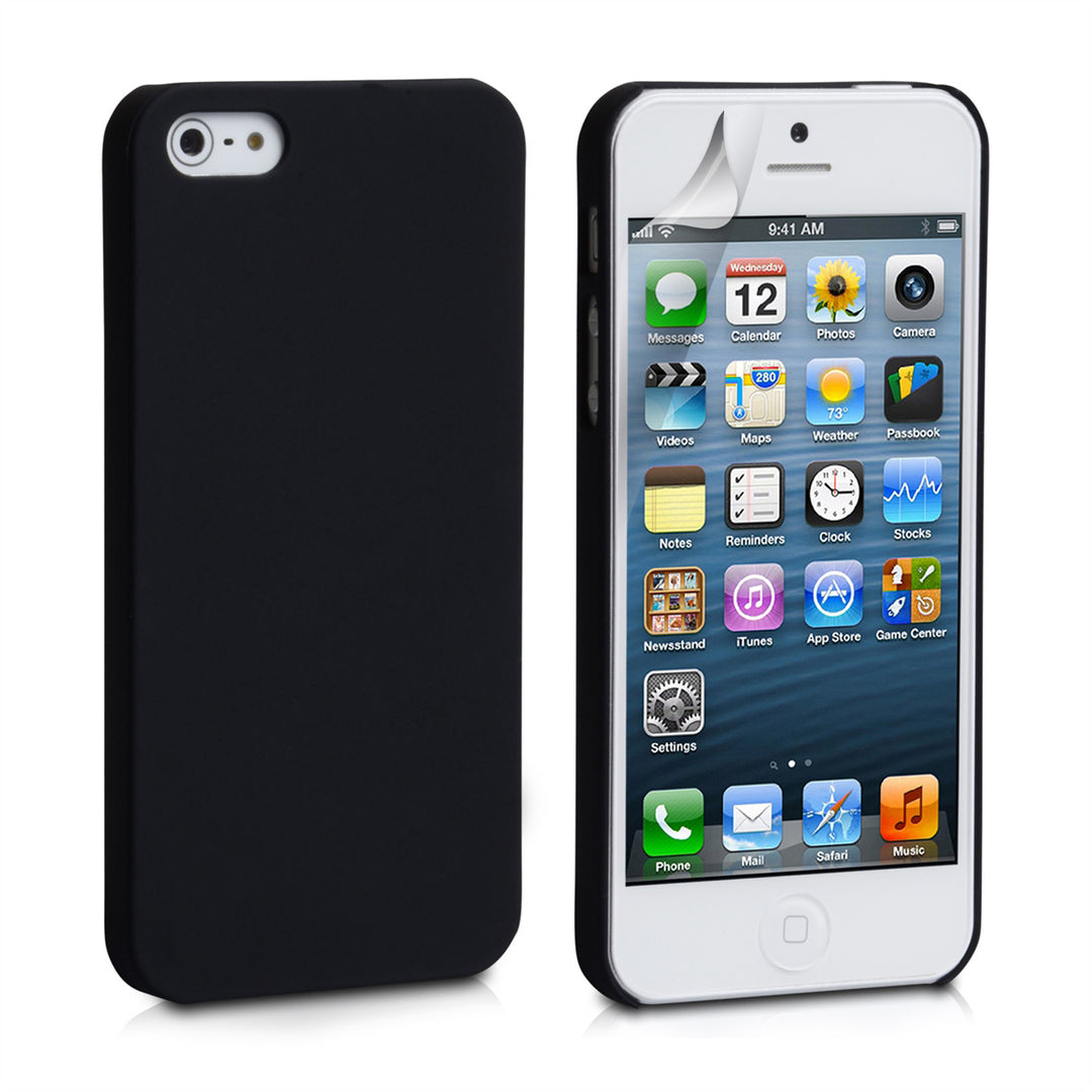 YouSave Accessories iPhone 5 / 5S Hard Hybrid Case - Black