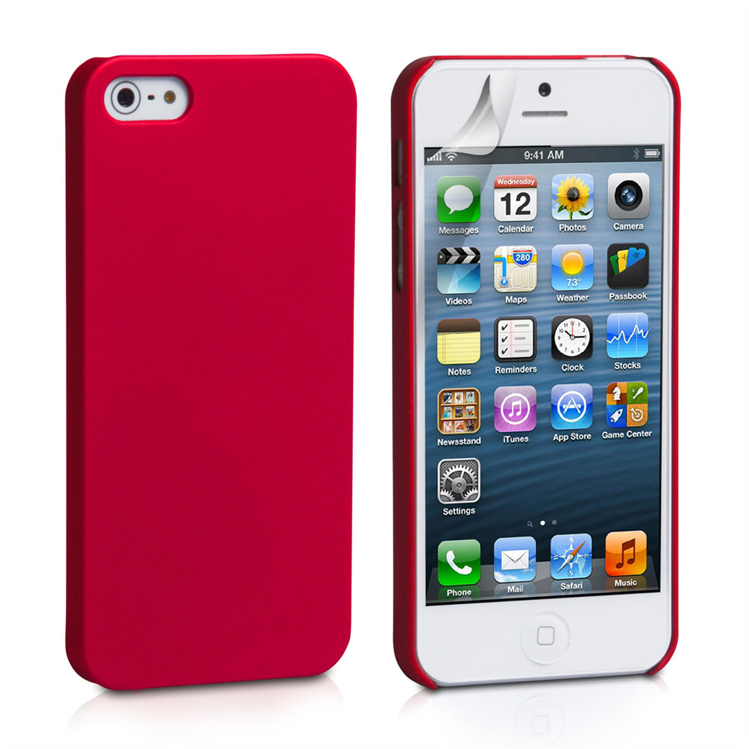 YouSave Accessories iPhone 5 / 5S Hard Hybrid Case -Red
