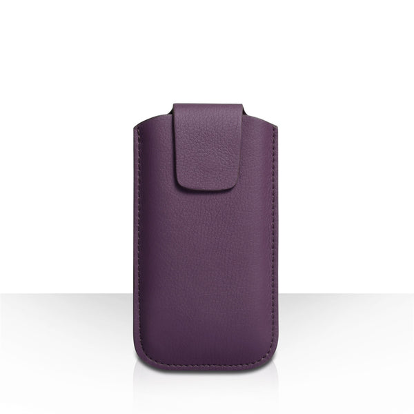 CaseFlex iPhone 5C Leather Effect Pouch Case - Purple