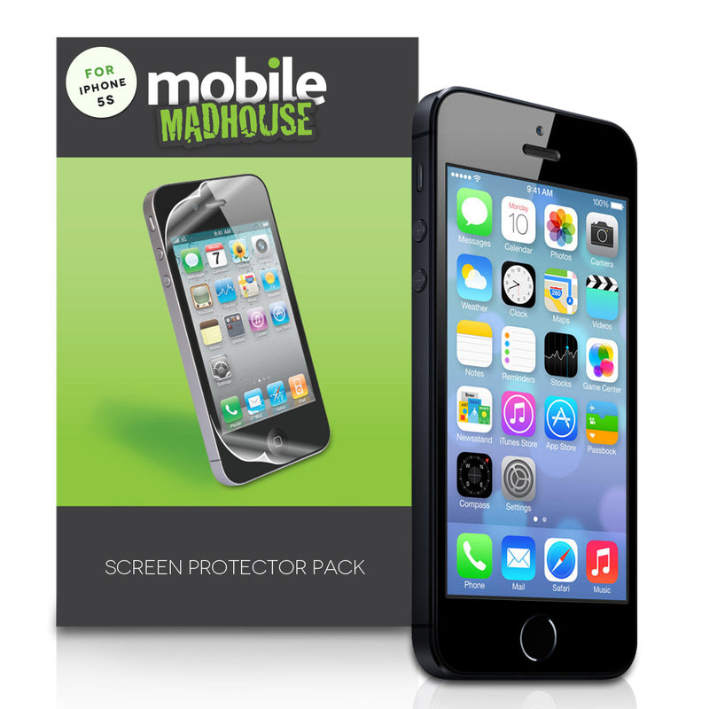 YouSave Accessories iPhone 5 / 5S Mobile Madhouse Screen Protectors x3
