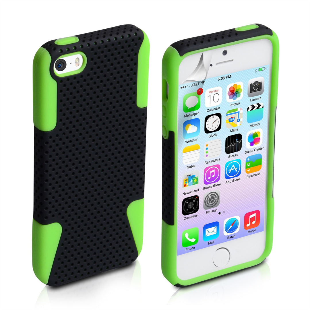 YouSave Accessories iPhone 5 / 5S Mesh Combo Case - Green